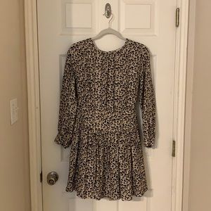 Rebecca Taylor Silk Cheetah Mini Dress